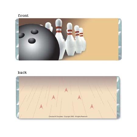 Bowling Personalized Candy Bar Wrapper AP056-C