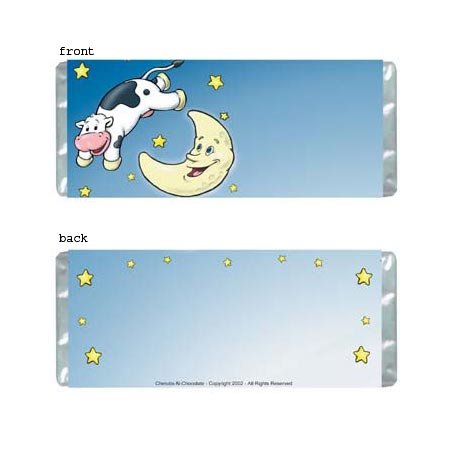 Cow Over Moon Personalized Candy Bar Wrapper AP064-C
