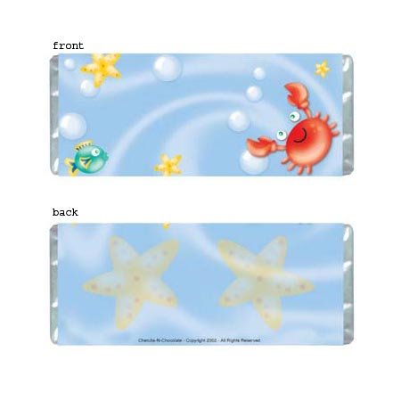 Sea Life Personalized Candy Bar Wrapper Only AP066