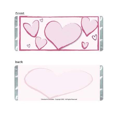 Heartfelt 1 Personalized Candy Bar Wrapper AP068-C