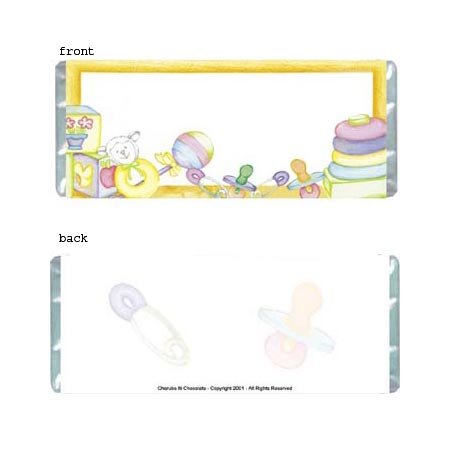 Baby Toys Personalized Candy Bar Wrapper BA021-C