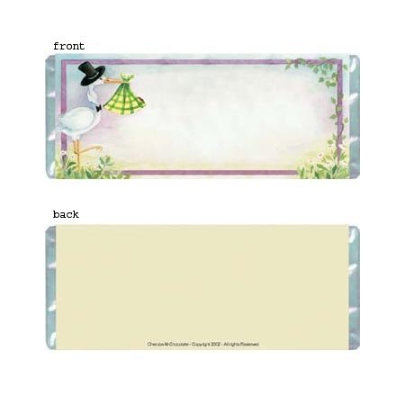 Stork Delivery Personalized Candy Bar Wrapper Only BA027