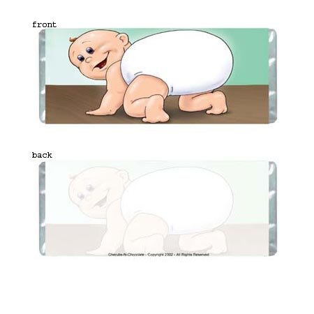 Baby Bottom Personalized Candy Bar Wrapper Only BA035