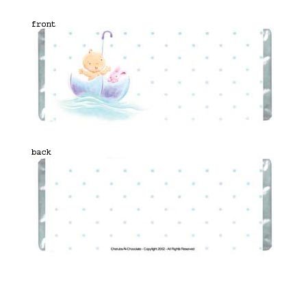 Baby Bliss Personalized Candy Bar Wrapper BA037-C