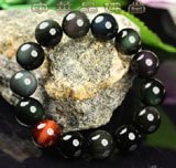 Natural Rainbow Obsidian eyes bracelect