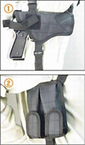 Deluxe Universal Horizontal Shoulder Holster (black)