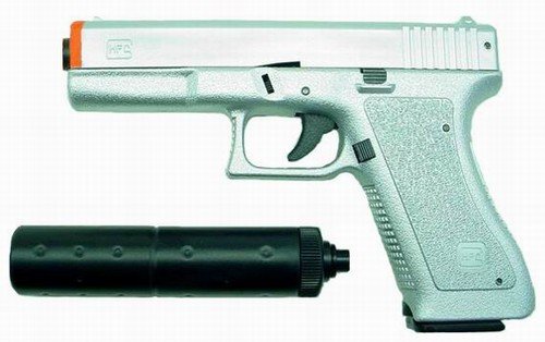 Hfc "glock 17" Replica Airsoft Pistol(silver)