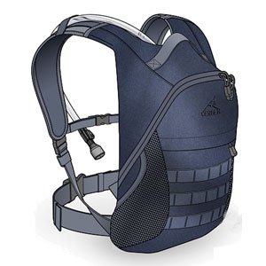 Hydration Pack, Medium, Military, Black