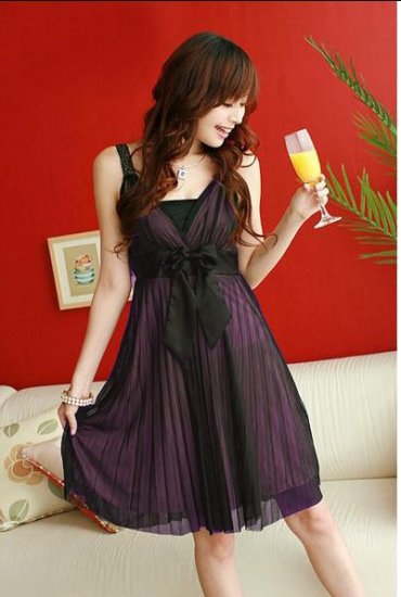 Chiffon Silk Screen Dress F2-R120 #0021