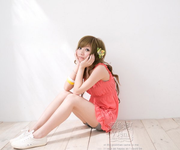Korean Refreshing Korean Style Sleeveless Lovely Colorful Braces Dress #0210