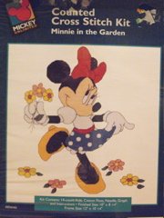 Counted Cross Stitch Kit Minnie In The Garden Kit New