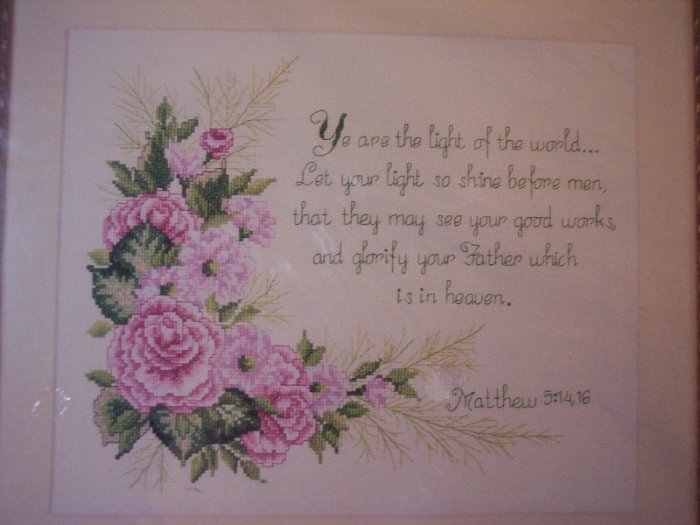 Ye Are The Light Cross Stitch Kit New