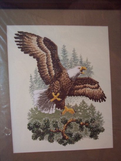 Landing Eagle Cross Stitch Kit New