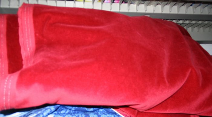 Red Cotton Velvet