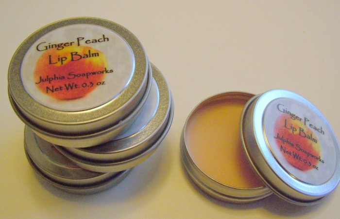 SALE Ginger Peach Lip Balm 0.30 oz Tin