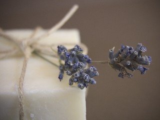 Large handmade Olive Oil Lavender Soap Loaf