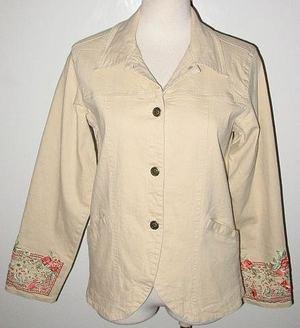 DENIM & CO gorgeous stretch JACKET size small
