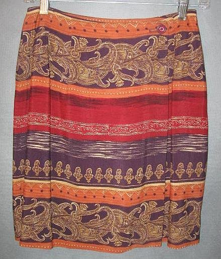 INTRIGUING THREADS gorgeous WRAP SKIRT size 2 / 4