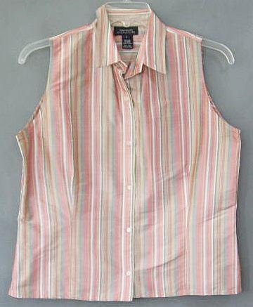 JONES NEW YORK silk blouse TOP size large
