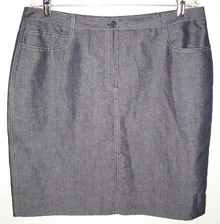 JONES NEW YORK $84 denim SKIRT size 16 NEW