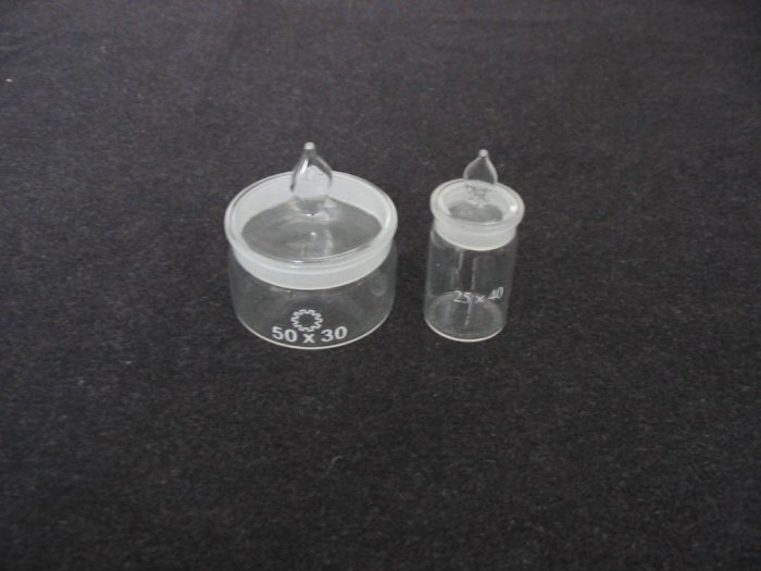 Weighing bottles: low form; 50mmx30mm, case of 10