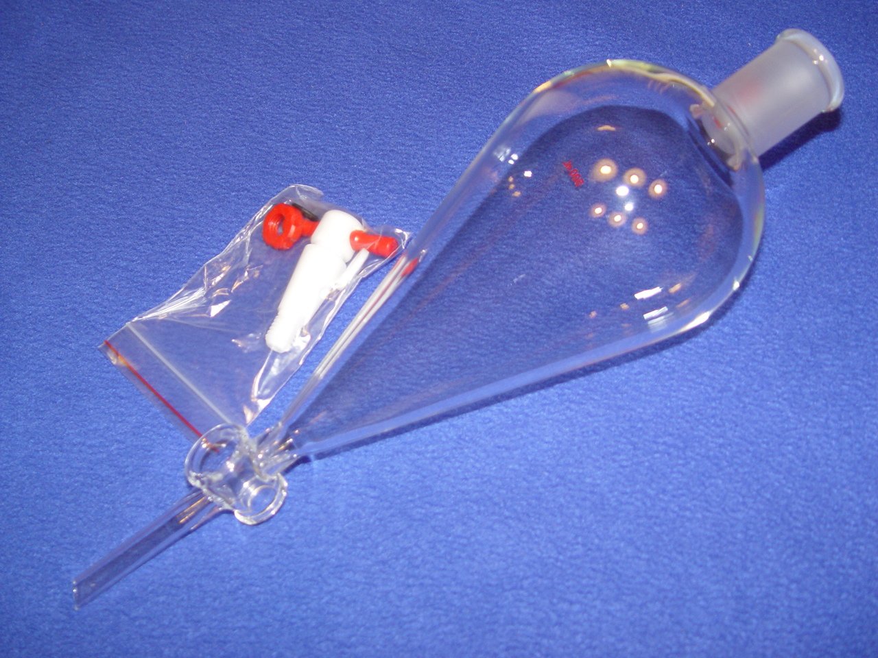 Separatory funnel 1000ml pear PTFE Premium