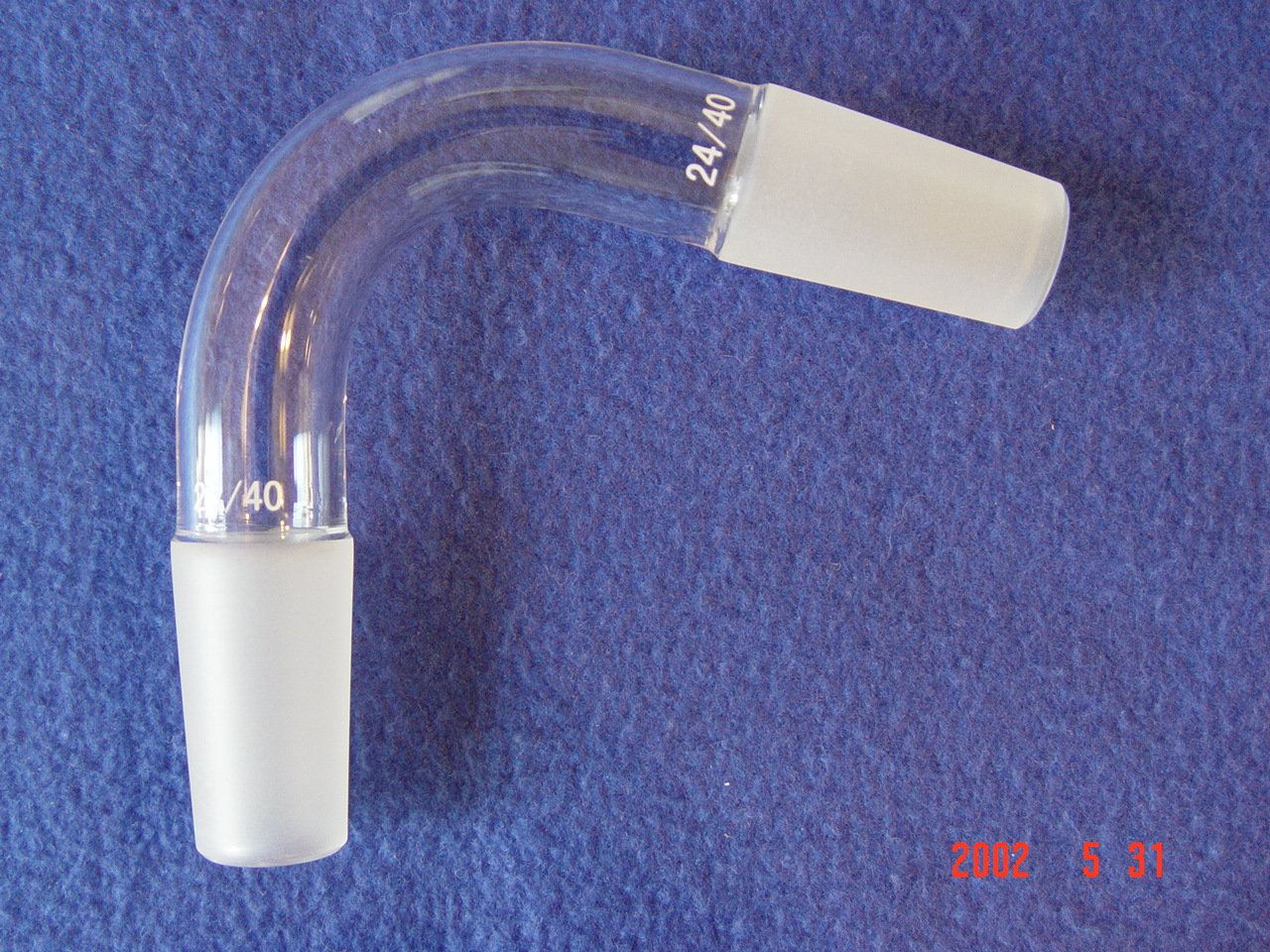 24/40 Bent Distillation Connecting Adapter Premium