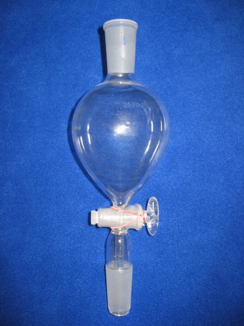 Separatory/addition dropping funnel: 24/40, 250ml, globe