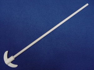 PTFE stirrer: 90mm blade, 10mm 550mm shaft