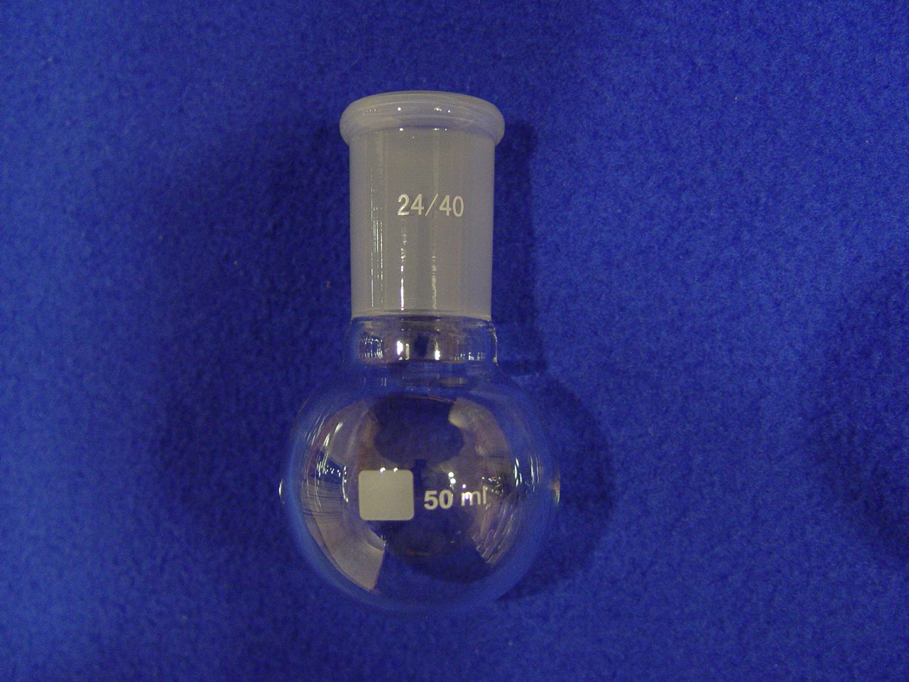 Round bottom boiling flask RBF: 24/40, 50mL, premium