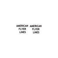 AMERICAN FLYER LINES STICKER GILBERT TRAINS