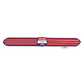 AMERICAN FLYER GILBERT SILVER STREAK NOSE/TRANS STICKER