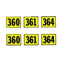 AMERICAN FLYER TRAINS GILBERT 360 NUMBER STICKER