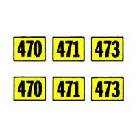 AMERICAN FLYER TRAINS GILBERT 470 NUMBER STICKER