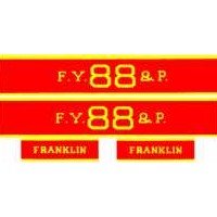 AMERICAN FLYER GILBERT FRANKLIN STICKER SET