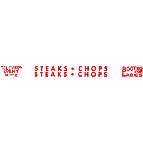 AMERICAN FLYER GILBERT BRANFORD DINER STICKERS