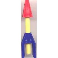 AMERICAN FLYER TRAINS GILBERT Red, Yellow & Blue Rocket