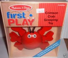 Crimson Crab Grasping Toy