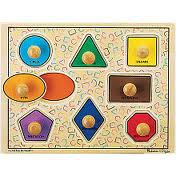 Geometric Shapes Knob Puzzle