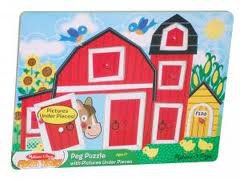 Farm Peek-A-Boo (Peg Puzzle)