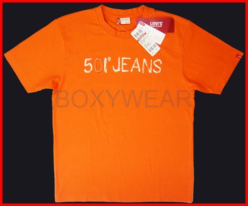Brand New Levi's Men's Orange Short Sleeve T-Shirt Size L