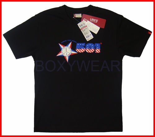 Brand New Levi's Men's Black Short Sleeve T-Shirt Size L (002#)
