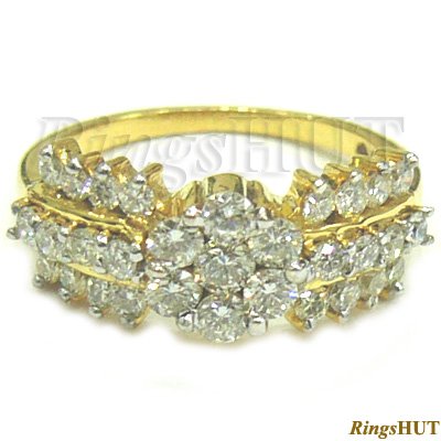 1.24 Crt. Diamond Ring, Ladies Ring, Engagement Ring, 14K Gold Ring
