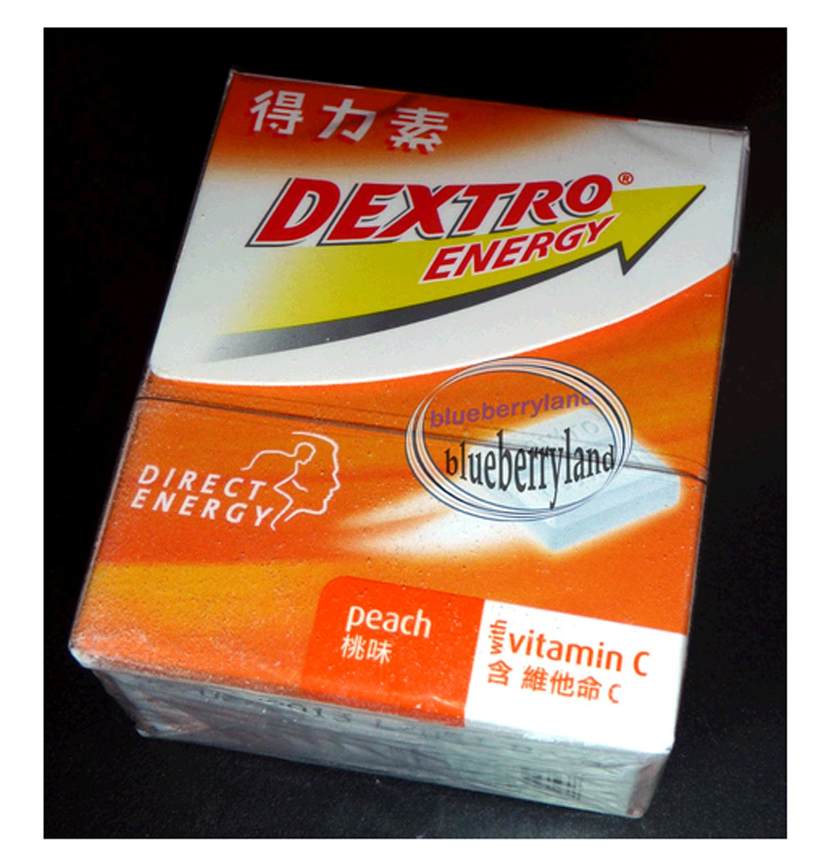 Dextro Energy Peach flavor Dextrose Candy with Vitamin C sweet candies