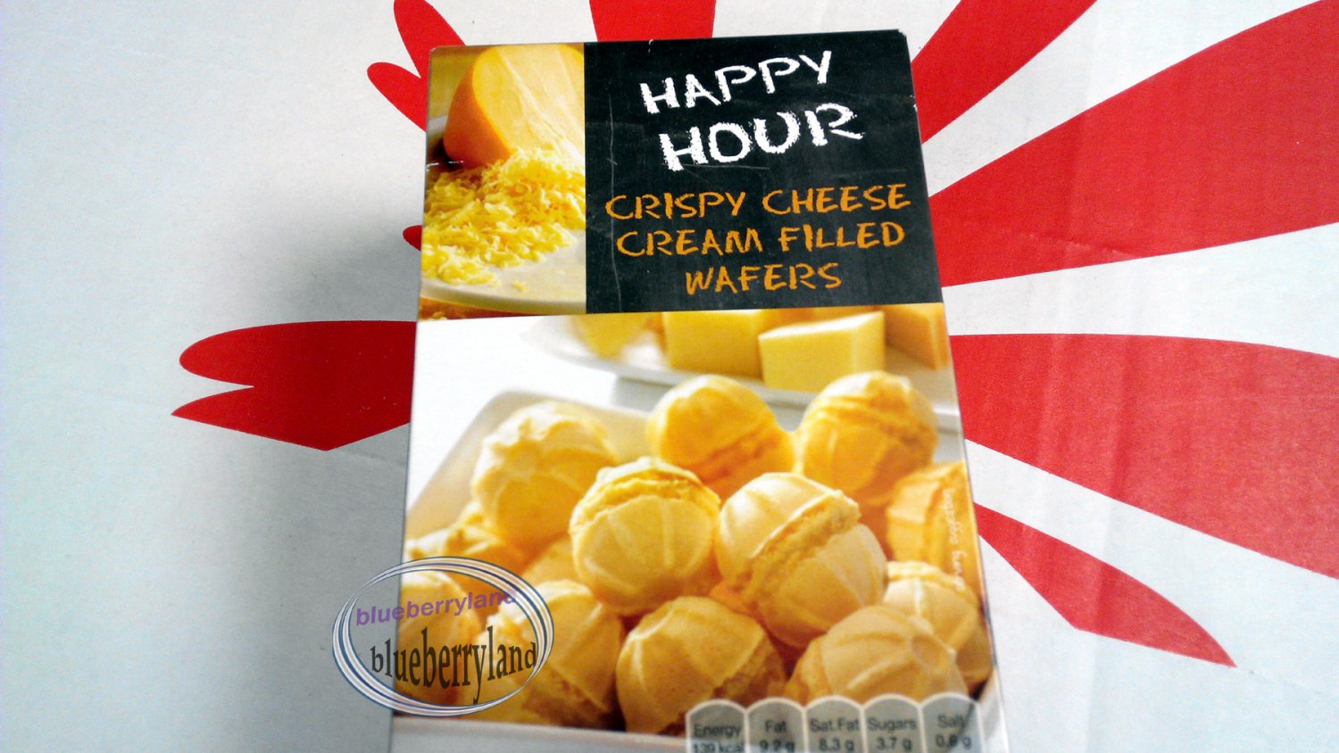 Happy Hour Crispy Cheese cream filled wafers snacks Crackers ladies kids Puff pastry