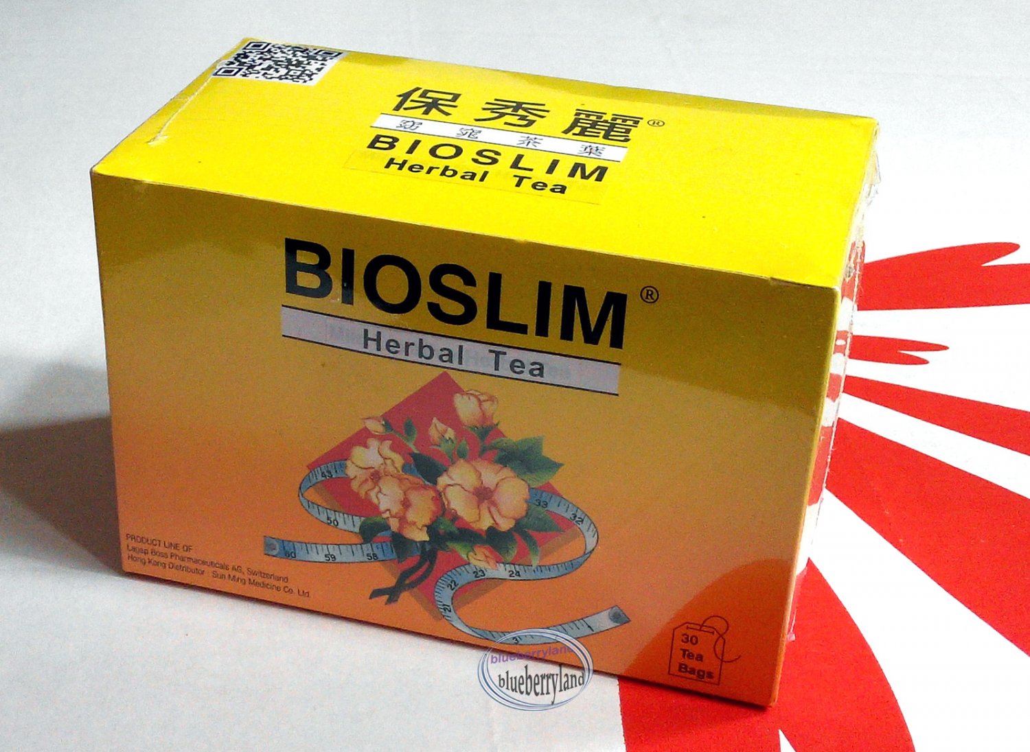 Bioslim Tea Bio Slim Mild Laxative Herbal Tea Bags 30 packets x 2 Boxes