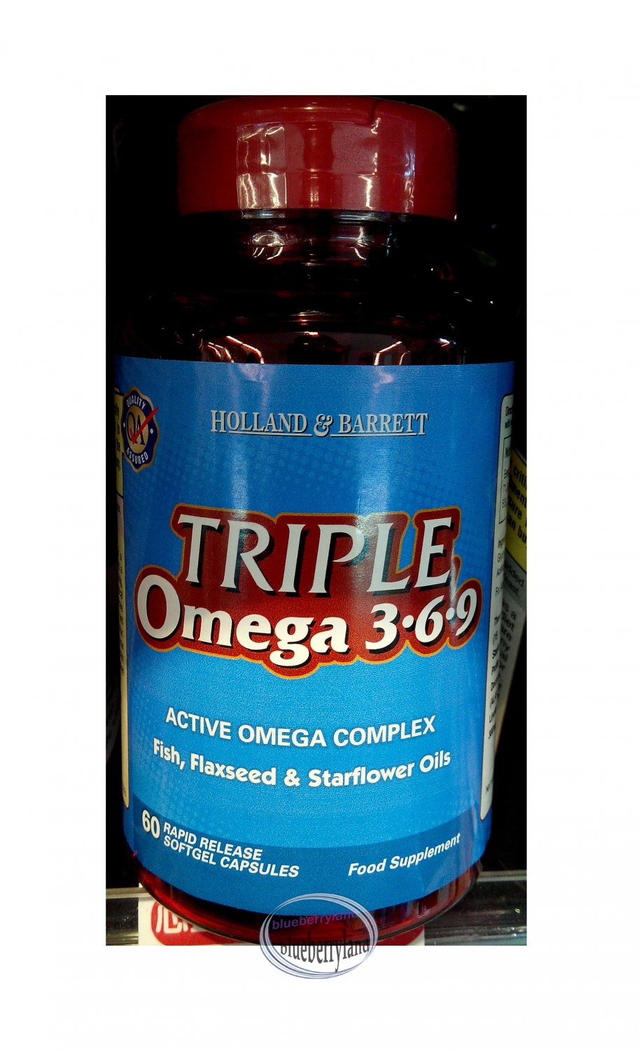 Holland & Barrett Triple Omega 369 1565mg 60 Capsules food supplement