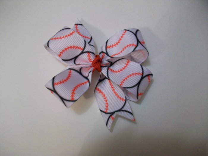 Baseball Medium Boutique Bow
