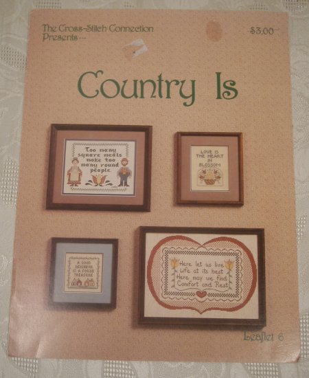 CROSS STITCH LEAFLET #6 COUNTRY IS *SHIPS FREE*