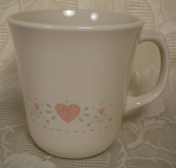 CORNING CORELLE FOREVER YOURS TAPERED MUGS SET OF 4